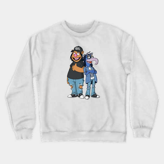 funny World Crewneck Sweatshirt by yasine-bono